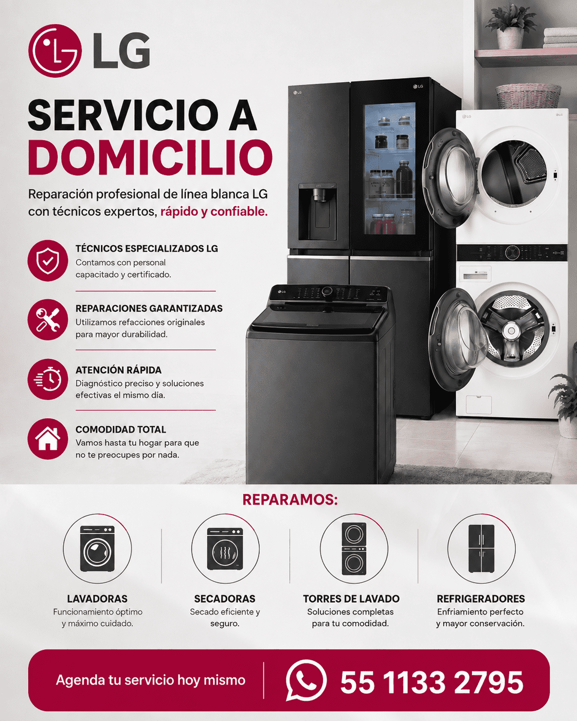 SERVICIO TÉCNICO LG EN CDMX A DOMICILIO